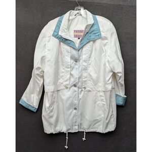 Vintage Granny Jacket Spring Softshell GrandmaCore Coat Shoulder Pads Cyclone M